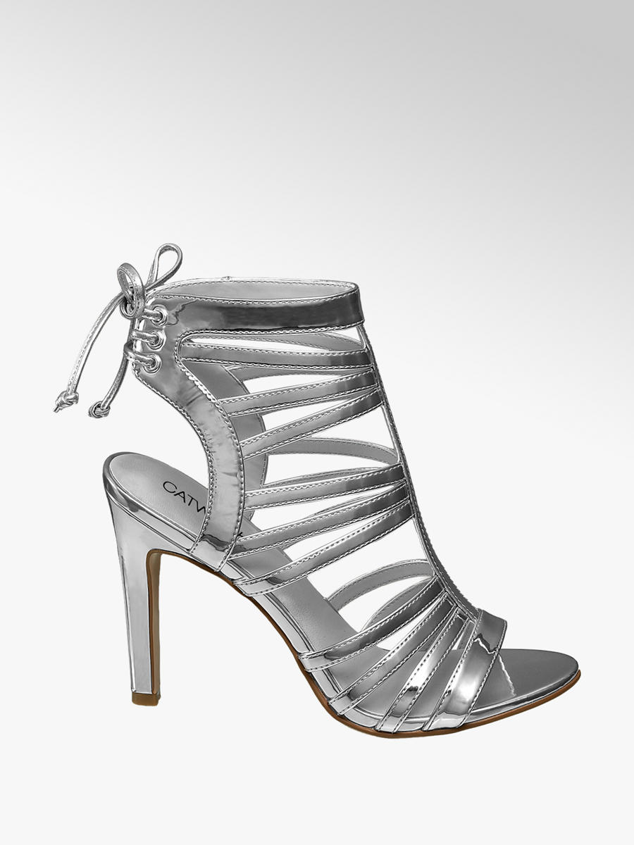 Sandalette von Catwalk in silber DEICHMANN Catwalk Keil Sandaletten mit Plateau | DEICHMANN AT